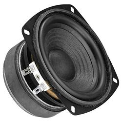 MONACOR SP-100/8 Hi-Fi Tiefmitteltöner, Bass Speaker mit stabiler Papiermembran, hochwertiger Alu-Spule, Polkernbohrung und Gummisicke, in Schwarz
