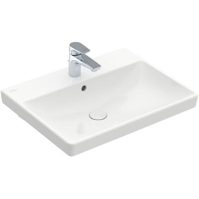 Villeroy & Boch Waschtisch Avento 4158 600x470mm 1 Hahnloch, mit Überlauf, weiss CeramicPlus 415860R1