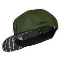 Nebelkind Snapback Cap Olive Green Barbed Wire Pattern with Embroidery OneSize Unisex