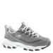 Skechers Sport D'Lites-Me Time - Womens 10 Grey Sneaker W