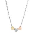 Fossil Necklace for Women Vintage Motifs, 40.6 cm Length, 5.1 cm Extension Tri-tone Stainless Steel Necklace, JF02856998