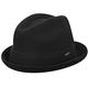 Kangol Men's Wool Player Fedora Hat, Black, XXL