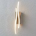 Wandlampe Safia Lindby, alu / grau / zink, für Wohn- / Esszimmer, Aluminium, Modern, LED Wandleuchte, Wandlampe Innen