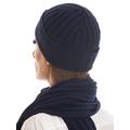 Dalle Piane Cashmere - Scarf and hat cashmere blend - Woman/Man, Color: Blue, One Size