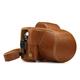 MegaGear MG1347 Ever Ready Leather Case and Strap with Battery Access for Olympus OM-D E-M10 Mark III Camera - Light Brown