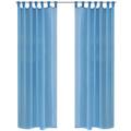 vidaXL Turquoise Sheer Curtain 140 x 245 cm 2 pcs