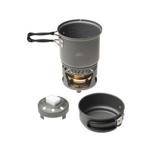 Esbit – Spiritus-Kochset CS985 – Spirituskocher Gr 985 ml / 470 ml grau/schwarz
