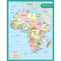 Teacher Created Resources Africa Map Chart Multi Color (7650)
