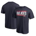 Men's Fanatics Branded Navy Columbus Blue Jackets Iconic Collection On Side Stripe T-Shirt