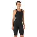 Speedo Womens Powerplus Kneeskin Swimsuit, Speedo Black/Black, 28 EU