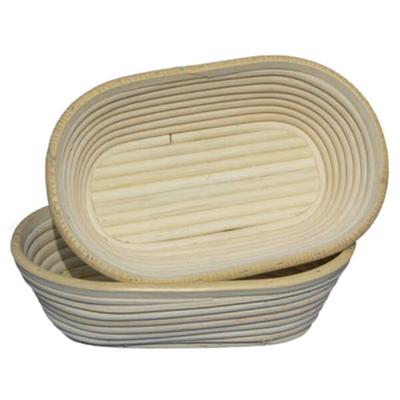 Matfer Bourgeat 118502 9 1/2" x 6" Willow Oval Banneton Proofing Basket