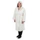 HOMESCAPES Luxury Cream Adults Dressing Gown 100% Egyptian Cotton Hooded Terry Towelling Unisex Bathrobe, XXL