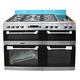 Leisure Cuisinemaster CS110F722 Freestanding Gas Stove A Stainless Steel – Ovens and Cookers (Stove, Stainless Steel, Rotating, Front, Gas Stove, Medium)