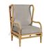 Ceylon Box Edge Wingback Chair Cushion - Fast Dry, Canvas Taupe Sunbrella - Ballard Designs Canvas Taupe Sunbrella - Ballard Designs