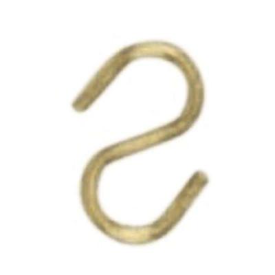 Satco 90013 - Brass Plated S-Hooks (90-013)