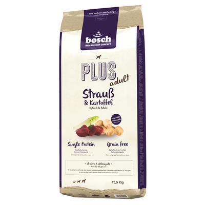 25 kg bosch Plus Hundefutter trocken, Strauß + Kartoffel / Forelle + Kartoffel