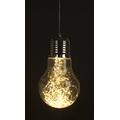 Festive Giant 50cm Hanging Lamp Light Bulb Filled with Warm White Micro Led's