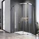 ELEGANT 900 x 760 mm Quadrant Shower Cubicle 6mm Glass Sliding Door Shower Enclosure