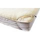 Merino Wool Bedding, natural bedding wool mattress topper fleece sheet natural product Seasons**,Reversible wool underblanket corner straps (180 x 200 cm)