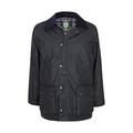 Portmann Premium Quality Padded Mens Wax Jacket Made in UK (5XL, Navy Blue)