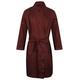 Somax Men's Luxury Lightweight Cotton Dressing Gown – Wine Diamond Pattern (XL)