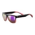 uvex LGL 21 - Sunglasses for Men and Women - Mirrored Lenses - Filter Category 3 - Black Rose/Pink - One Size