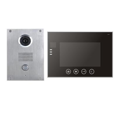 Video Türklingel Türsprechanlage Gegensprechanlage aus Edelstahl mit Elegantem 7" LCD Monitor VT551 + VT670