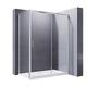 ELEGANT 1600 x 700 mm Sliding Shower Enclosure 8mm Easy Clean Glass Shower Cubicle Door + Side Panel