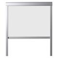 Blackout Budget Roller Blind compatible with VELUX Roof Windows with size codes M04 / 304/1 / MK34, White