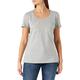 Bogner Jeans Damen Laceartwork T-Shirt, Grau (mid Grey Melange 130), 38 (Herstellergröße: M)