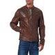 Oakwood Herren Lederjacke Echtleder 60901, Braun - Braun, XS