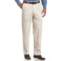 Haggar Men's Big & Tall Work to Weekend Hidden Expandable-Waist Plain-Front Pant - Beige - 58W x 34L