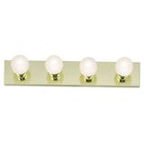 Nuvo Lighting 77189 - 4 Light Polished Brass Glass Vanity Light Fixture (4 Light - 24" - Vanity - Strip)