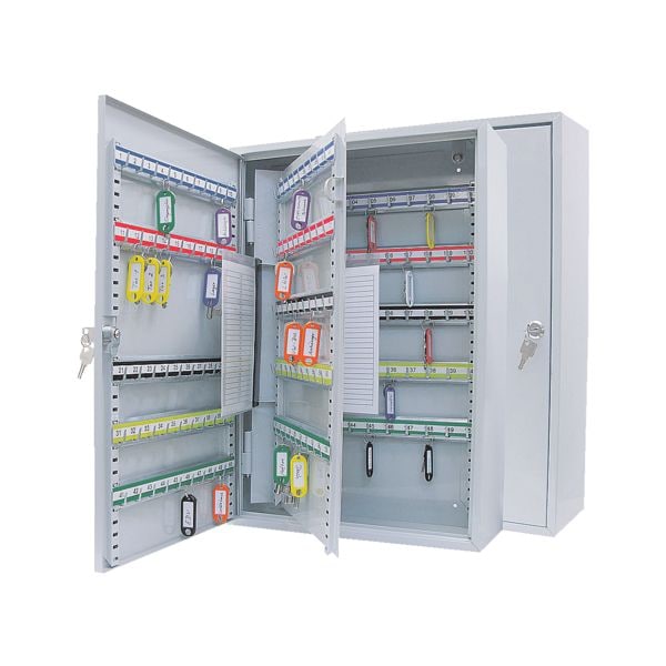 Wedo 150er Schlüsselkasten mit Zylinderschloss grau, 38x55x14 cm Image