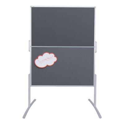 Franken Moderationswand »Pro MT88030« Filz 120/150 cm klappbar grau, 190 cm