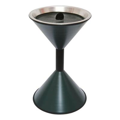 SZ Metall Stand-Aschenbecher »flache Kegel» grau, 40x71 cm