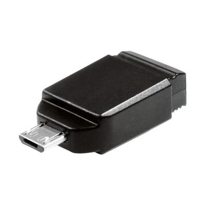 Nano USB-Stick mit Micro USB-Adapter »32 GB« schwarz, Verbatim, 1.711x0.911x2.715 cm