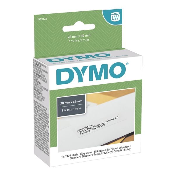Dymo LabelWriter Papier-Etiketten »1983173« 28 x 89 mm weiß