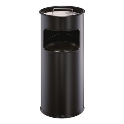 Durable Stand-Papierkorb mit Ascher schwarz, 62 cm