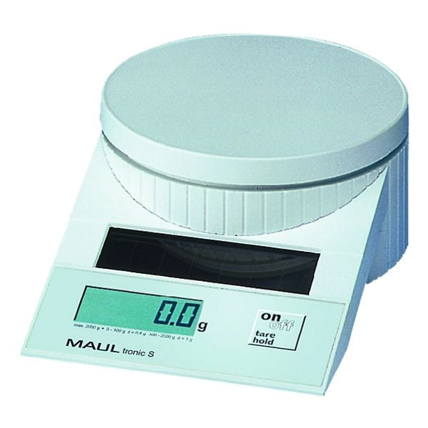 MAUL Solar-Briefwaage »tronic S« bis 2 kg weiß, 19.6x6.5x13 cm Image