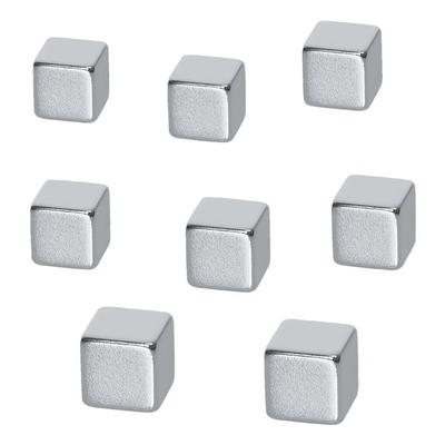 8er-Set Neodym Magnete »Cube« B3101 silber, Be!Board, 1x1 cm