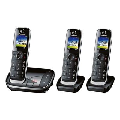 Panasonic Triple-Set Schnurloses Telefon »KX-TGJ323GB« schwarz
