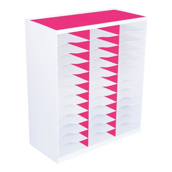 Paperflow Sortierstation »36 Fächer« A4 rosa Image