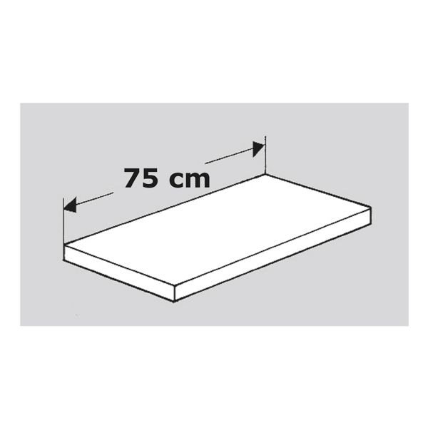 Kerkmann Fachboden für Stahlregal »Stora 100« 30 cm tief schwarz, 75x30 cm Image