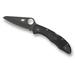 Spyderco Salt 2 Plain Lockback Folding Pocket Knife FRN Black Handle Black Blade C88PBBK2