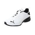 PUMA Men's Sport Shoes VIZ RUNNER Road Running Shoes, PUMA WHITE-PUMA BLACK, 46