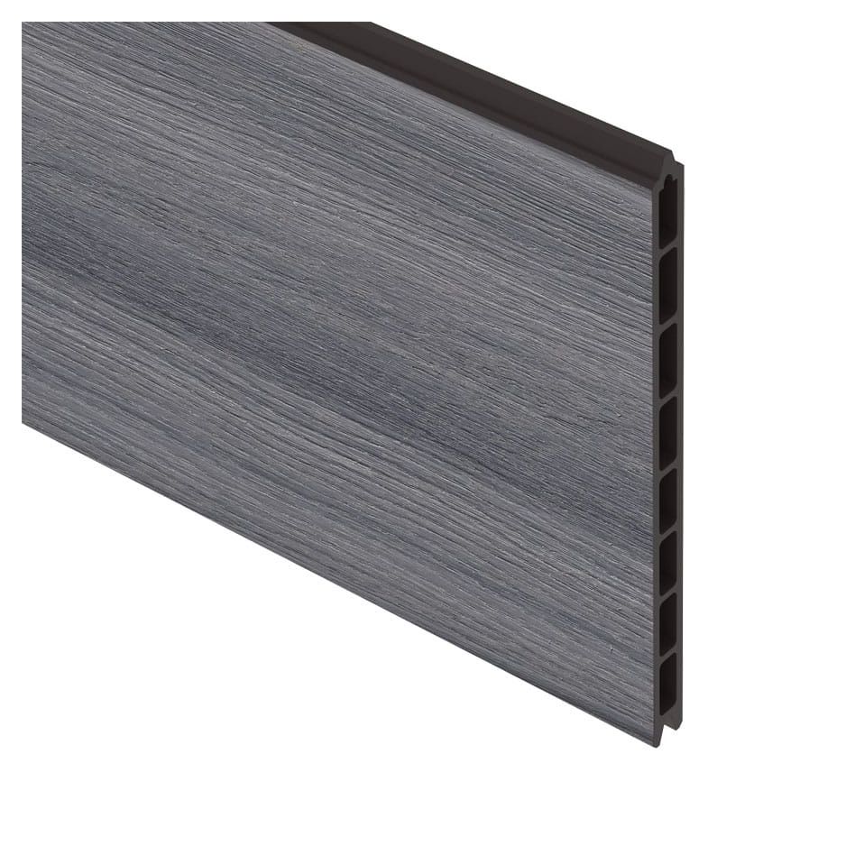 TraumGarten Sichtschutzzaun Einzelprofil SYSTEM WPC PLATINUM XL Grau Sichtschutz Steckzaun Lamellenzaun Image