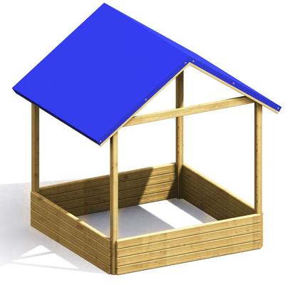 WINNETOO Sandkasten MORITZ 4-Eck Sandbox Image