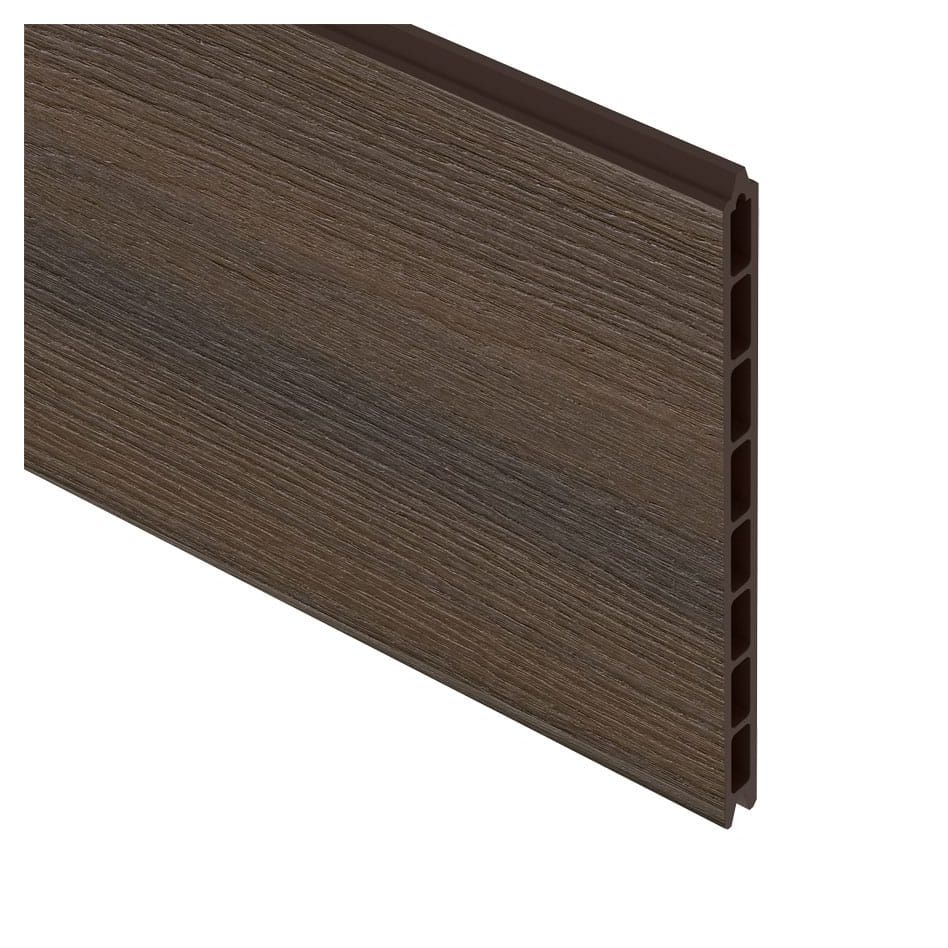 TraumGarten Sichtschutzzaun Einzelprofil SYSTEM WPC PLATINUM XL Braun Sichtschutz Steckzaun Lamellenzaun Image