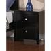 A&J Homes Studio Wesley 2 Drawer Nightstand Wood in Black/Brown | 25 H x 22 W x 16 D in | Wayfair 42WF5A1JBK